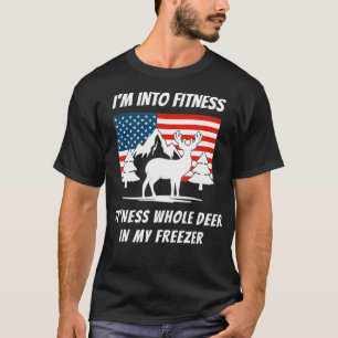 T-shirt Je Suis Dans Fitness Fitness Deer Dans Mon Congél