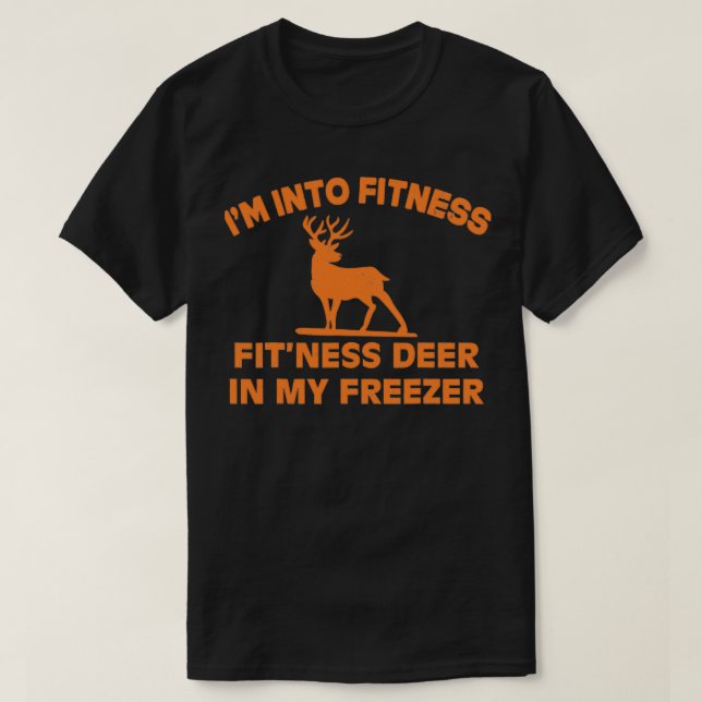 T-shirt Je Suis Dans Fitness FitNess Deer Dans Mon Congéla (Design devant)