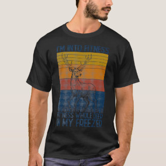 T-shirt Je Suis Dans Fitness Fitness Deer Entier Dans Mon