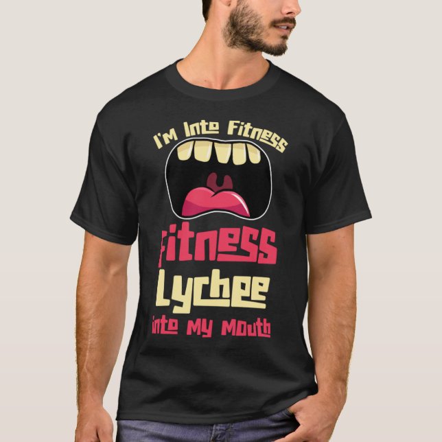 T-shirt Je suis dans Fitness Fitness Fitness Lychee dans m (Devant)