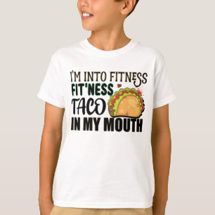 T-shirt Je suis dans Fitness Fitness Taco Dans Mes Tacos D