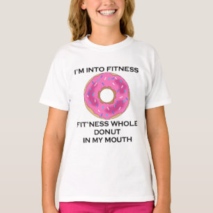 T-shirt Je suis dans le beignet de forme physique