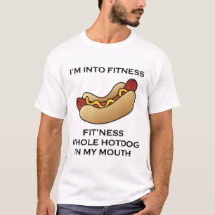 T-shirt Je suis dans le hot-dog de forme physique
