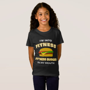 T-Shirt Je suis dans l'hamburger de Fit'ness de forme