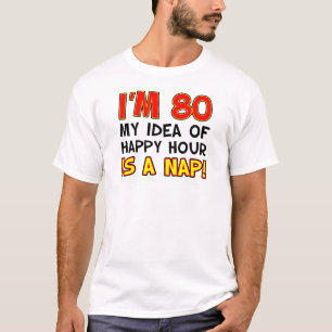 T-shirt Je suis de 80 heures heureuses est petit somme
