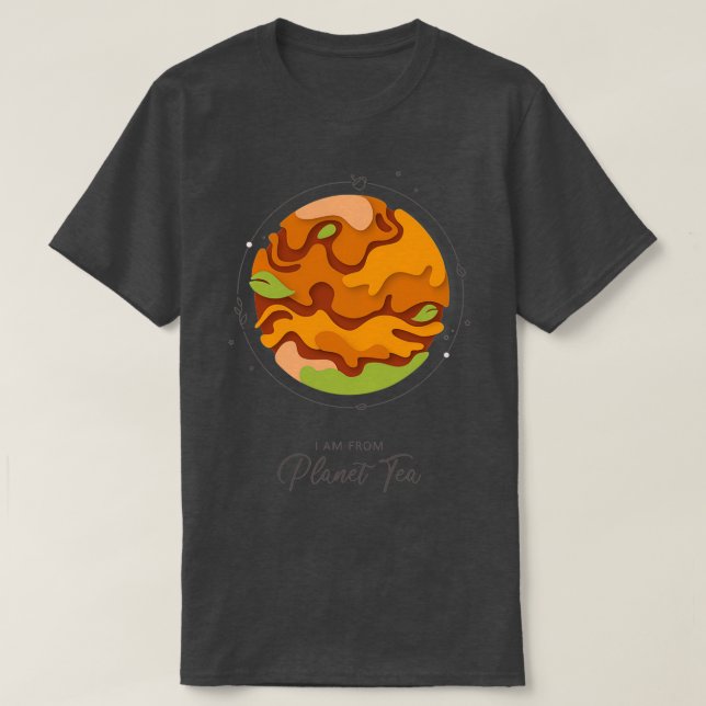 T-shirt Je suis de Planet Tea (Design devant)