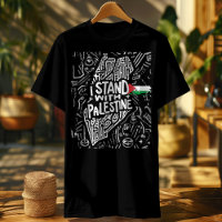 je suis debout avec un chemisier palestine vintage