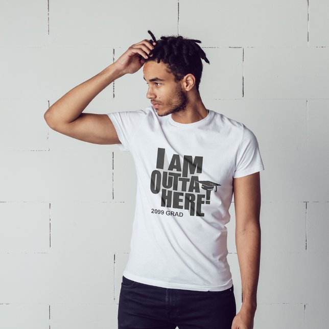 T-shirt Je Suis Dehors Ici ! Diplôme (Créateur téléchargé)