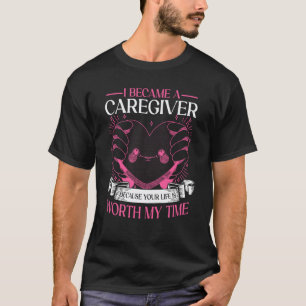 T-shirt Je suis devenue aide-soignante parce que votre vie