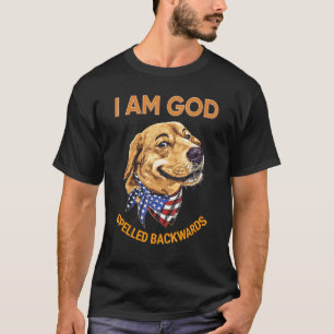 T-shirt Je Suis Dieu Souris À L'Arrière Sourire Jaune Labr