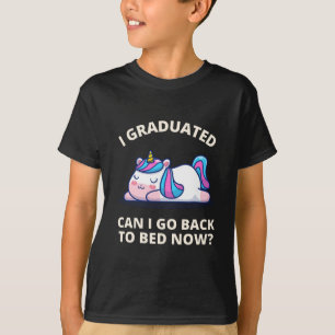 T-shirt Je suis diplômé puis-je retourner au lit maintenan