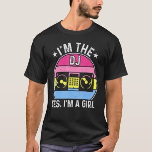 T-shirt Je suis DJ Girl Lady DJ Disc Jockey Music Player D