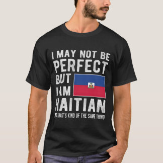 T-shirt JE Suis Drapeau Haïtien Patrimoine Haïti Racines H