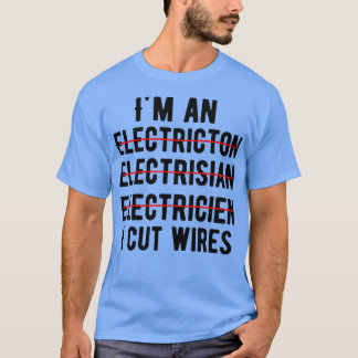 T-shirt Je suis électricien