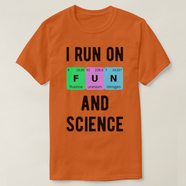 T-shirt Je Suis En Cours De Fun Et Science II (Design devant)