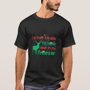 T-shirt je suis en forme cerf dans mon congélateur Père