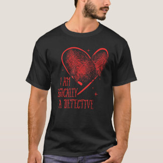 T-shirt Je suis en gros un crime de médecin inspecteur
