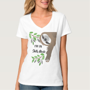 T-shirt Je suis en mode paresseux Suspendu dans les branch