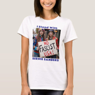 T-shirt Je Suis En Position Politique Avec Bernie Sanders