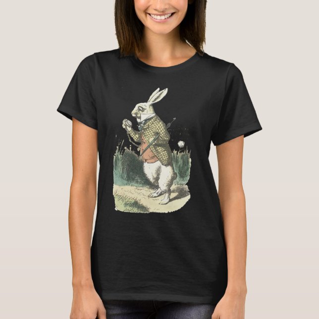 T-shirt Je suis en retard ! Alice au pays des merveilles (Devant)