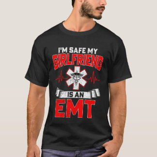 T-shirt Je suis en sécurité Ma copine est une technicienne