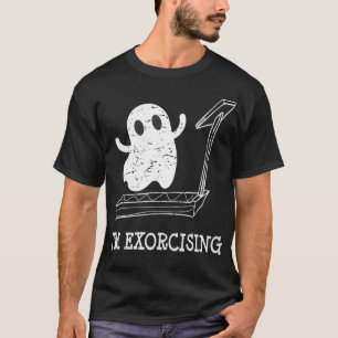 T-shirt Je suis Eorcising Fitness exercice Halloween cadea