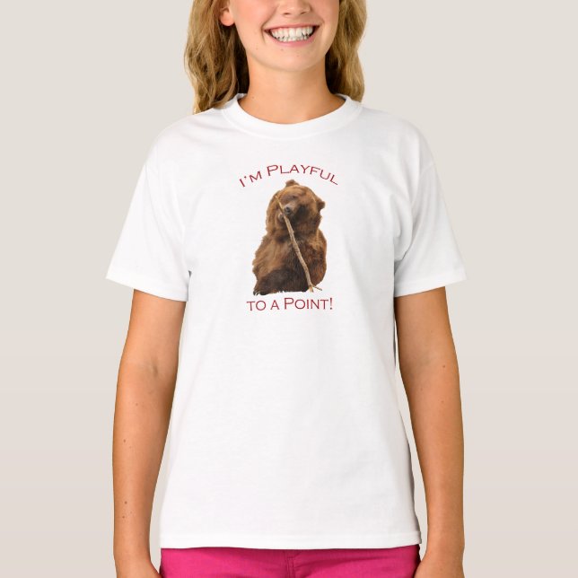 T-shirt Je suis espiègle à un point ! (Devant)