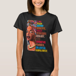 T-shirt Je Suis Femme Noire Histoire Noire Mois Éducation