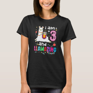 T-shirt Je suis fêté pour mon 3e anniversaire et thème Lam