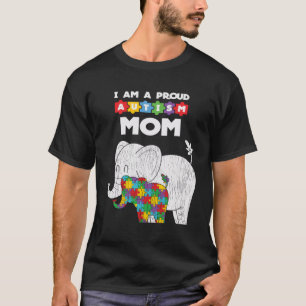 T-shirt Je Suis Fier Autisme Maman Autiste Fils Fille Fami