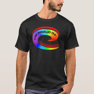 T-shirt Je suis fier de ma fille gaie
