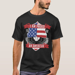 T-SHIRT JE SUIS FIER D'ÊTRE AMÉRICAIN