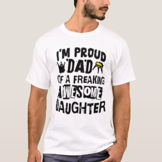T-shirt Je Suis Fier Papa D'Une Fantastique Fantaisie Fant