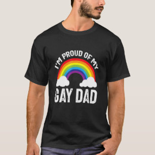 T-shirt Je suis fière de mon père homosexuel fête du père 