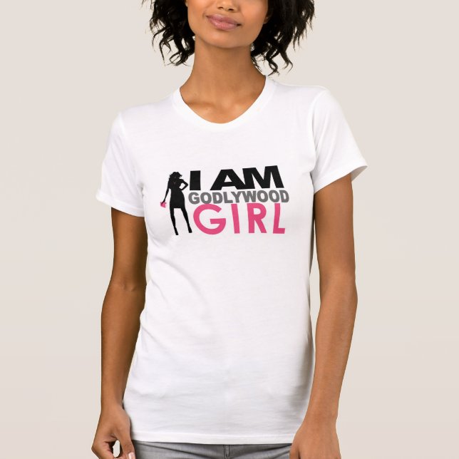 T-shirt Je suis fille de Godlywood - pièce en t américaine (Devant)