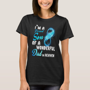 T-shirt Je suis Fils Fier D'Un Père Merveilleux Au Ciel Mi