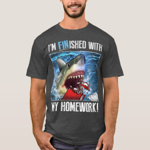 T-shirt Je Suis Fini Avec Mon Travail À La Maison