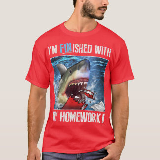 T-shirt Je Suis Fini Avec Mon Travail À La Maison