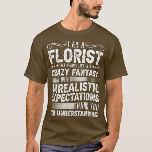 T-shirt Je suis fleuriste pour un fleuriste Plante