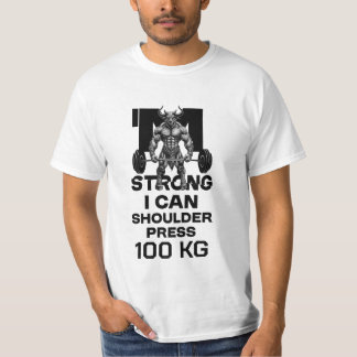 T-shirt Je Suis Forte - Je Peux Presser À L'Épaule