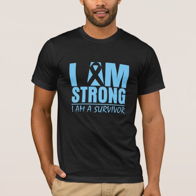 T-shirt Je suis forte - je suis une survivante - Cancer de (Devant)
