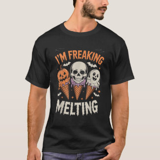 T-shirt Je suis Freaking Meling Halloween Ice Cream desdes