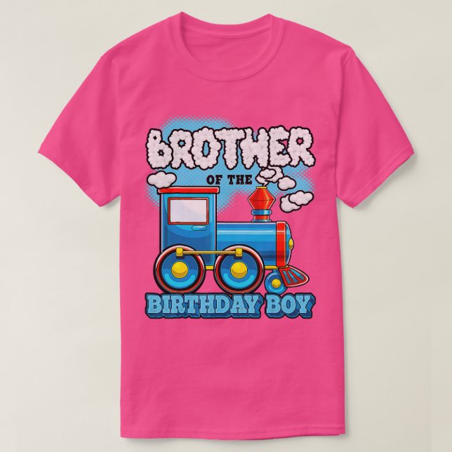 T-shirt Je suis Frère de l'anniversaire Garçon pluie fête  (Design devant)