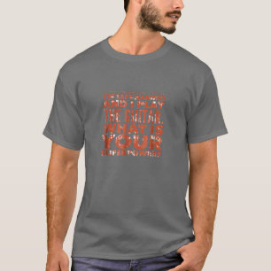 T-shirt Je suis Gauche Main Et Je Joue La Guitare Gauche G