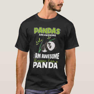 T-shirt Je Suis Génial Pandas Sont Génial - Panda