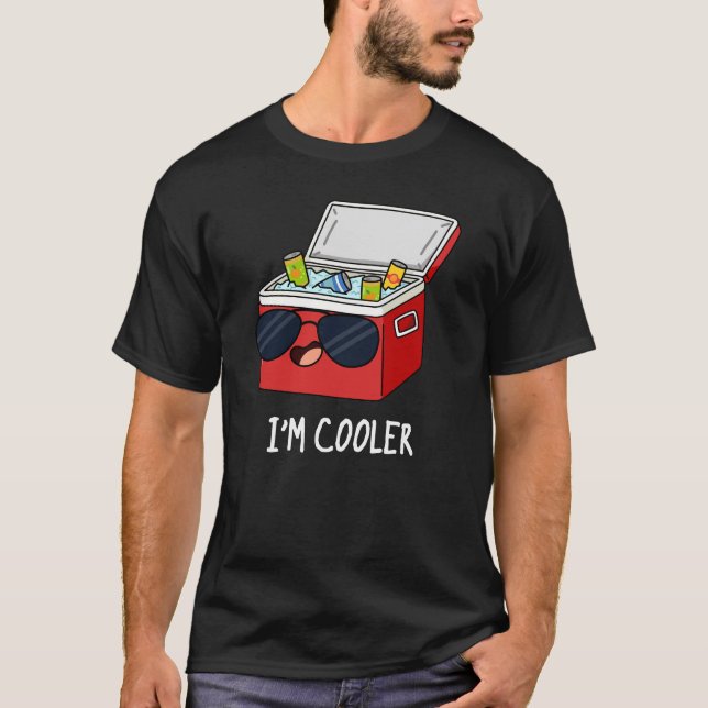 T-shirt Je suis Glacière Funny Ice Glacière Box Pun Dark B (Devant)
