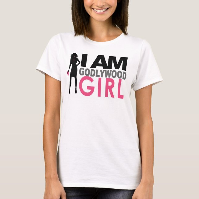 T-shirt Je suis Godlywood Girl - Bella Flown Circle Top (Devant)