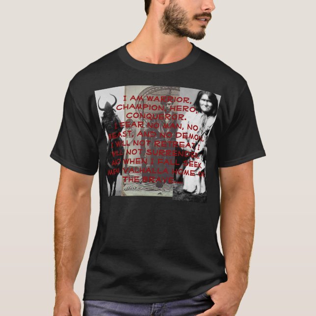 T-SHIRT JE SUIS GUERRIER (Devant)