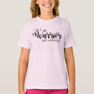 T-shirt Je suis guerrier pas Shirt de princesse Kid's