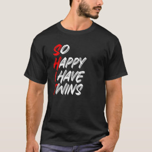 T-shirt Je Suis Heureux D'Avoir Des Jumeaux Maman Papa Par
